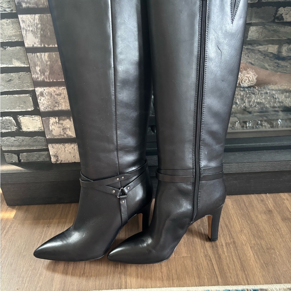 Vince Camuto Black Knee High Boots 8.5  NEW NEVER WORN.  MAKE ME AN OFFER!